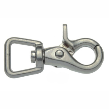 Rigger Snap Hook with Movable, Round Swivel